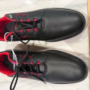 Nike Air Jordan Men ADG 5 Black and Red Golf Shoes